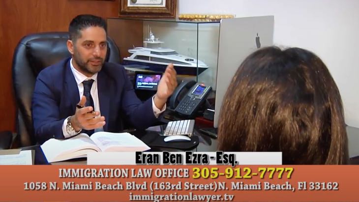 Eran Ben Ezra-Esq Top Immigration lawyer in Miami FL.As seen on T.V., Ivy league top attorney.